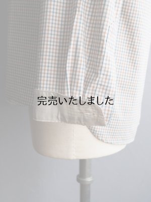 画像14: ASEEDONCLOUD(アシードンクラウド) Handwerker-ハンドベイカー- HW collarless shirt キャメルチェック