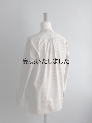 画像17: ASEEDONCLOUD(アシードンクラウド) Handwerker-ハンドベイカー- HW collarless shirt キャメルチェック