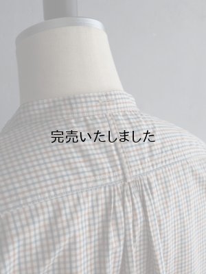 画像19: ASEEDONCLOUD(アシードンクラウド) Handwerker-ハンドベイカー- HW collarless shirt キャメルチェック