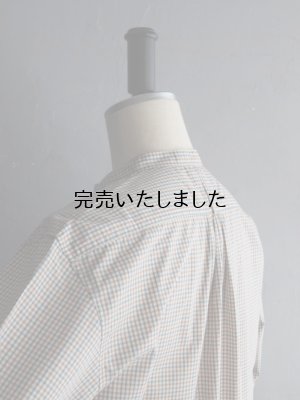 画像20: ASEEDONCLOUD(アシードンクラウド) Handwerker-ハンドベイカー- HW collarless shirt キャメルチェック