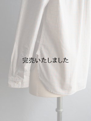 画像21: ASEEDONCLOUD(アシードンクラウド) Handwerker-ハンドベイカー- HW collarless shirt キャメルチェック