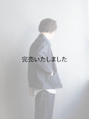 画像2: Still By Hand(スティルバイハンド) 10オンスデニムジャケット ネイビー