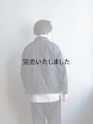 画像3: Still By Hand(スティルバイハンド) 10オンスデニムジャケット ネイビー