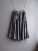 DUI JUJUDHAU(デュイ ズーズーダウ)GATHER SKIRT GRAY CHECK(COTTON)