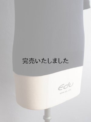 画像10: Gicipi(ジチピ) ARGENTO-コットンクルーネック5分袖ニットソー(レディース)-ダークネイビー