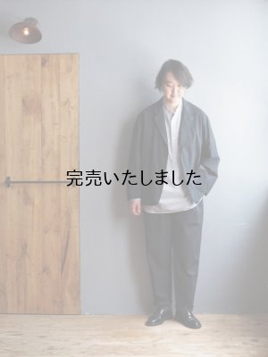 画像24: Still By Hand(スティルバイハンド) 強撚コットン 製品染めジャケット ブラックネイビー