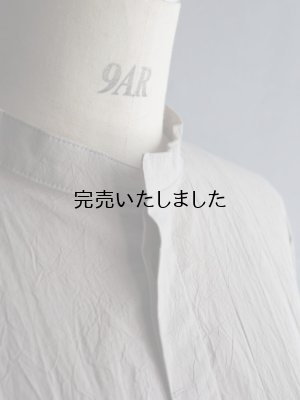 画像11: HONNETE(オネット) OVERSIZED TUCK SLEEVE SHIRTS HIGHCOUNT CRUSHED COTTON-グレージュ