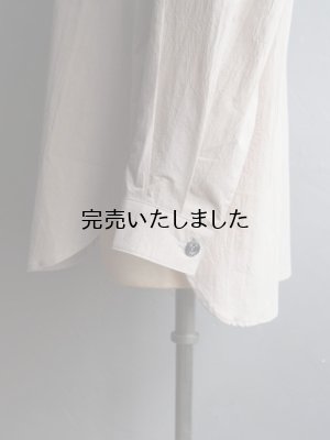 画像15: HONNETE(オネット) OVERSIZED TUCK SLEEVE SHIRTS HIGHCOUNT CRUSHED COTTON-グレージュ