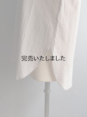 画像16: HONNETE(オネット) OVERSIZED TUCK SLEEVE SHIRTS HIGHCOUNT CRUSHED COTTON-グレージュ