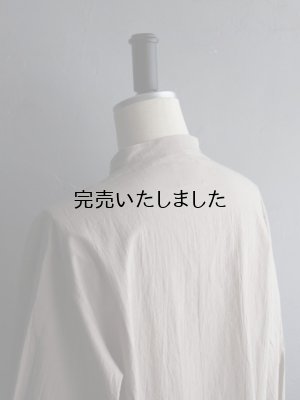 画像18: HONNETE(オネット) OVERSIZED TUCK SLEEVE SHIRTS HIGHCOUNT CRUSHED COTTON-グレージュ