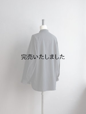 画像7: HONNETE(オネット) OVERSIZED TUCK SLEEVE SHIRTS HIGHCOUNT CRUSHED COTTON-ブラック