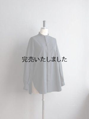 画像8: HONNETE(オネット) OVERSIZED TUCK SLEEVE SHIRTS HIGHCOUNT CRUSHED COTTON-ブラック