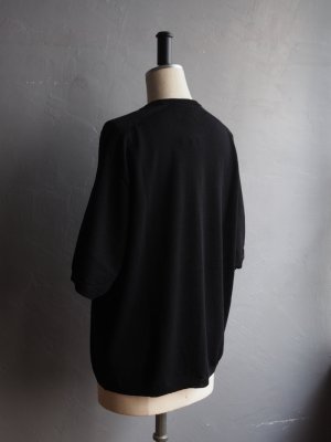 画像13: Still By Hand(スティルバイハンド) サドルスリーブニットTシャツ ブラック