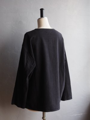 画像14: alvana(アルヴァナ) NATURAL TWILL NO COLLAR SHIRTS インクブラック