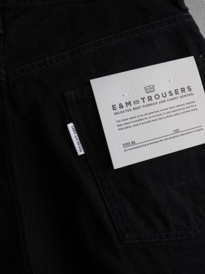 画像17: ENDS and MEANS(エンズアンドミーンズ) Relaxed fit 5 Pockets Denim ブラック