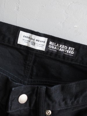 画像18: ENDS and MEANS(エンズアンドミーンズ) Relaxed fit 5 Pockets Denim ブラック