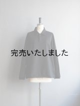 Still By Hand(スティルバイハンド) コットンラミースピンドルポロシャツ ブラック