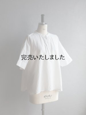 画像9: jujudhau(ズーズーダウ) P.O.HENRY-プルオーバーヘンリー- リネンコットンホワイト