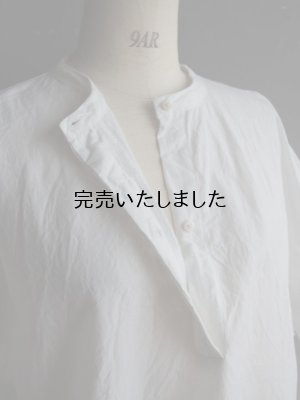 画像13: jujudhau(ズーズーダウ) P.O.HENRY-プルオーバーヘンリー- リネンコットンホワイト