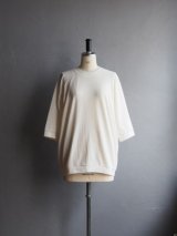 Style Craft Wardrobe(スタイルクラフトワードローブ) T-SWEATER 1/2 オフホワイト