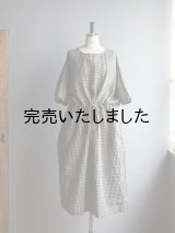 【再入荷】jujudhau(ズーズーダウ) KINCHAKU DRESS-キンチャクドレス- ギンガムチェック