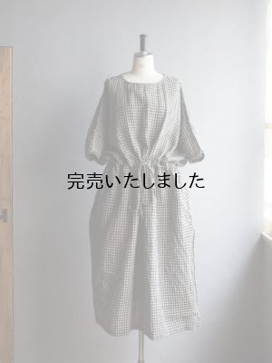 画像1: 【再入荷】jujudhau(ズーズーダウ) KINCHAKU DRESS-キンチャクドレス- ギンガムチェック