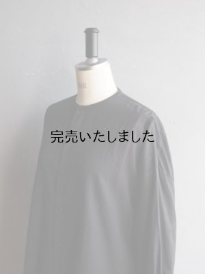 画像14: jujudhau(ズーズーダウ) STAND COLLAR SHIRTS-スタンドカラーシャツ-コットンブラック