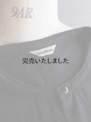 画像22: jujudhau(ズーズーダウ) STAND COLLAR SHIRTS-スタンドカラーシャツ-コットンブラック