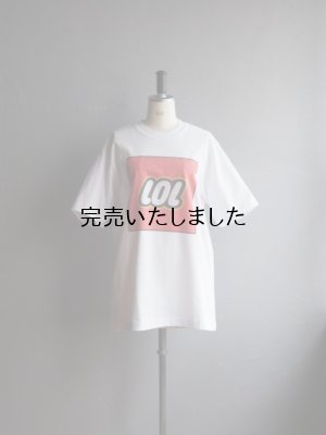 画像1: ATELIER AMELOT-アトリエアメロ LOL Tシャツ ホワイト