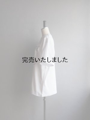 画像2: ATELIER AMELOT-アトリエアメロ LIBERTE EGALITE Tシャツ ホワイト