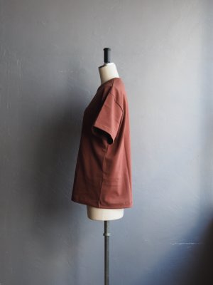 画像2: alvana(アルヴァナ) 空紡CLASSIC PK TEE SHIRTS レッドブラウン