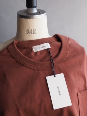 画像17: alvana(アルヴァナ) 空紡CLASSIC PK TEE SHIRTS レッドブラウン