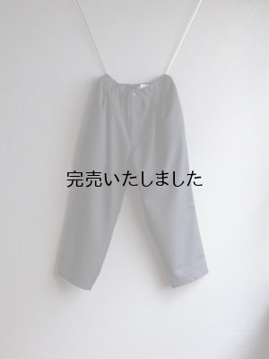 画像4: Still By Hand(スティルバイハンド) ウールモヘア混2タックイージースラックス チャコール