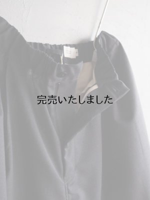 画像9: Still By Hand(スティルバイハンド) ウールモヘア混2タックイージースラックス チャコール