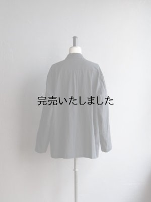 画像9: Still By Hand(スティルバイハンド) コットンシルクオープンカラーシャツ ブラック