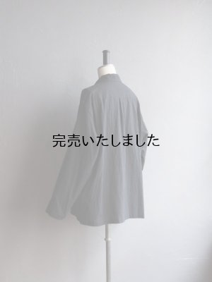 画像10: Still By Hand(スティルバイハンド) コットンシルクオープンカラーシャツ ブラック