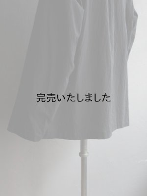 画像24: Still By Hand(スティルバイハンド) コットンシルクオープンカラーシャツ ブラック