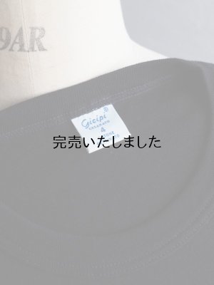 画像17: Gicipi(ジチピ) TONNO-コットンクルーネックリラックスフィットTシャツ ブラック