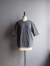 Gicipi(ジチピ) TONNO-コットンクルーネックリラックスフィットTシャツ グレー
