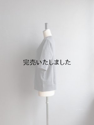 画像2: Gicipi(ジチピ) TONNO-コットンクルーネックリラックスフィットTシャツ グレー