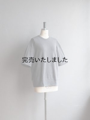 画像5: Gicipi(ジチピ) TONNO-コットンクルーネックリラックスフィットTシャツ グレー