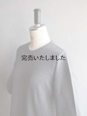 画像11: Gicipi(ジチピ) TONNO-コットンクルーネックリラックスフィットTシャツ グレー