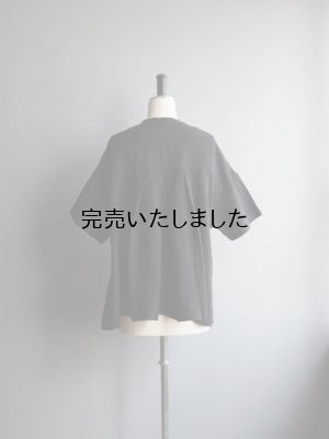 画像6: HARVESTY(ハーベスティ) 半袖アトリエブラウス ブラック