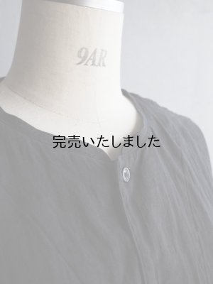 画像9: HARVESTY(ハーベスティ) 半袖アトリエブラウス ブラック