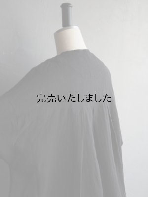 画像18: HARVESTY(ハーベスティ) 半袖アトリエブラウス ブラック