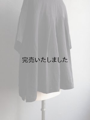 画像19: HARVESTY(ハーベスティ) 半袖アトリエブラウス ブラック