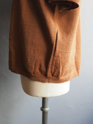 画像12: Still By Hand(スティルバイハンド) リネンコットンニットTシャツ ブリック