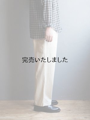 画像5: Still By Hand(スティルバイハンド) 8ozライトデニムパンツ エクル