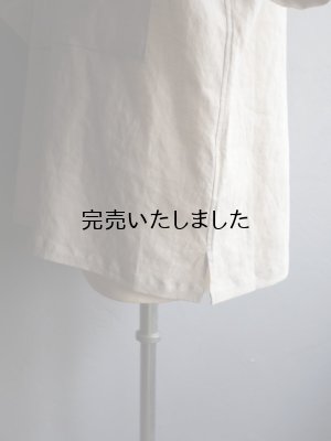 画像17: Still By Hand(スティルバイハンド) フレンチリネンWポケットオープンカラーシャツ ライトベージュ