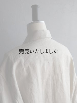 画像19: Still By Hand(スティルバイハンド) フレンチリネンWポケットオープンカラーシャツ ライトベージュ